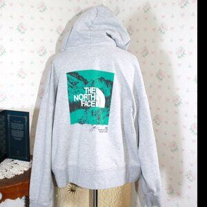 The North Face Gray Pullover Women's Hoodie, Never Stop Exploring, XXL